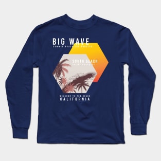 big wave south beach California Long Sleeve T-Shirt